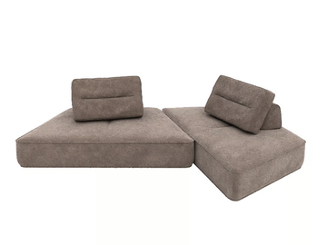 9-LAYER THICK - Modular curved fabric sofa by grado design - view 2